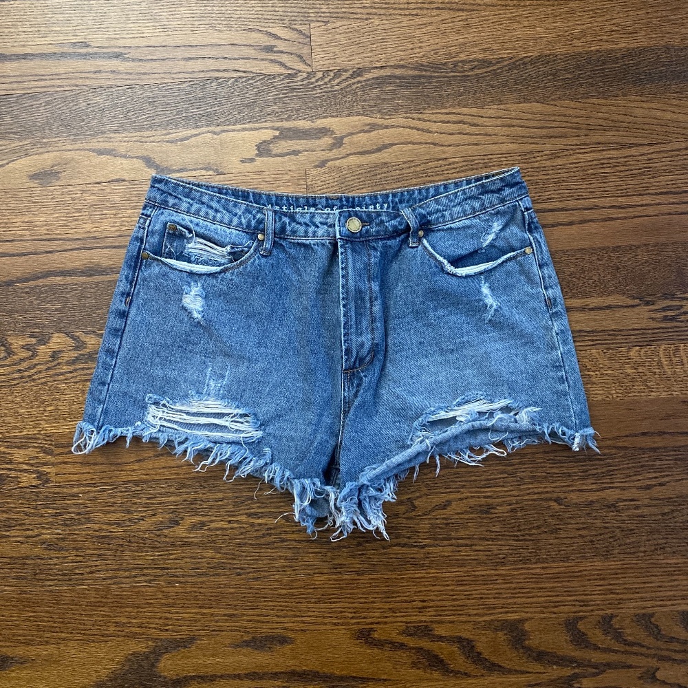 Denim shorts